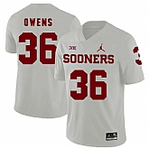 Oklahoma Sooners 36 Steve Owens White College Football Jersey Dzhi,baseball caps,new era cap wholesale,wholesale hats